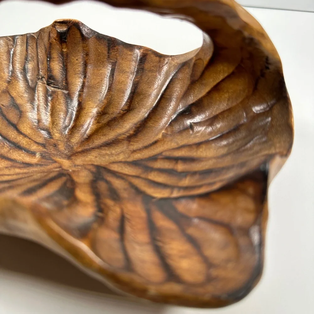 Handcrafted Wooden Art Bowl - Picture 3 of 9